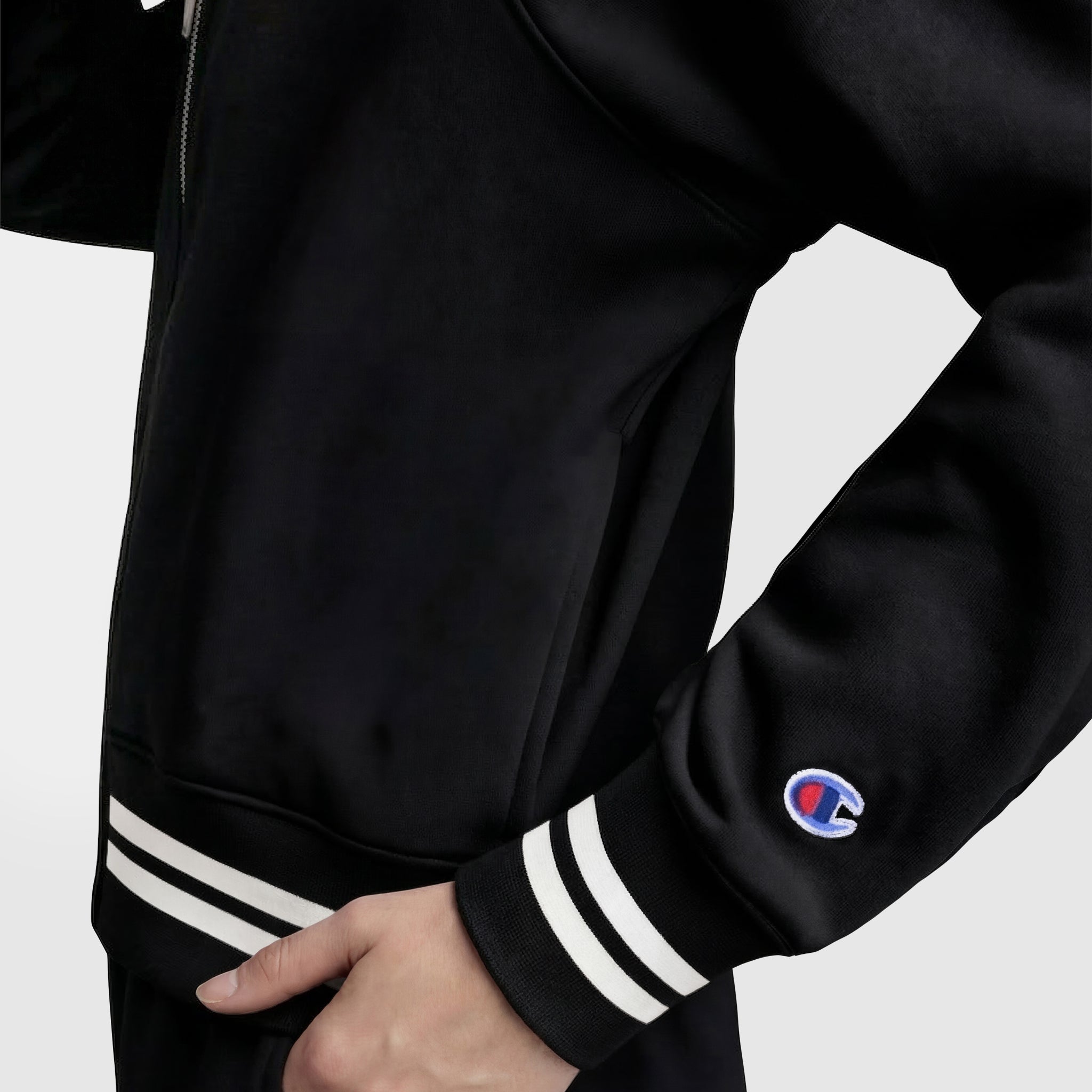 Pitcher Full-Zip Mockneck Top, C Logo – Champion