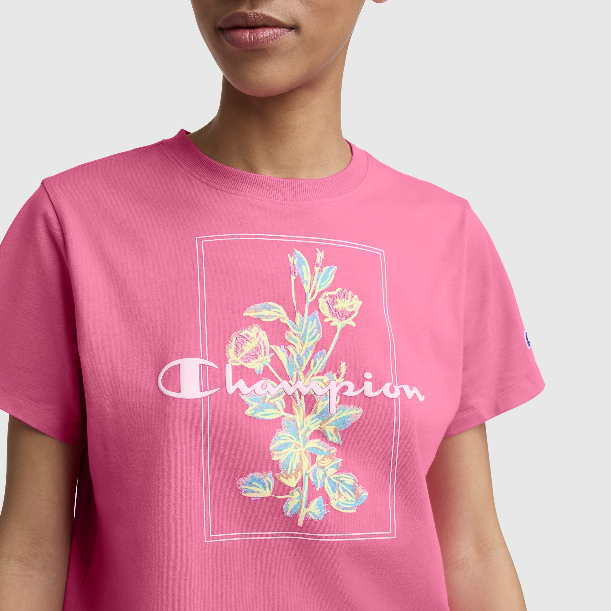 Painted Bouquet Graphic T-Shirt, C Logo – Champion