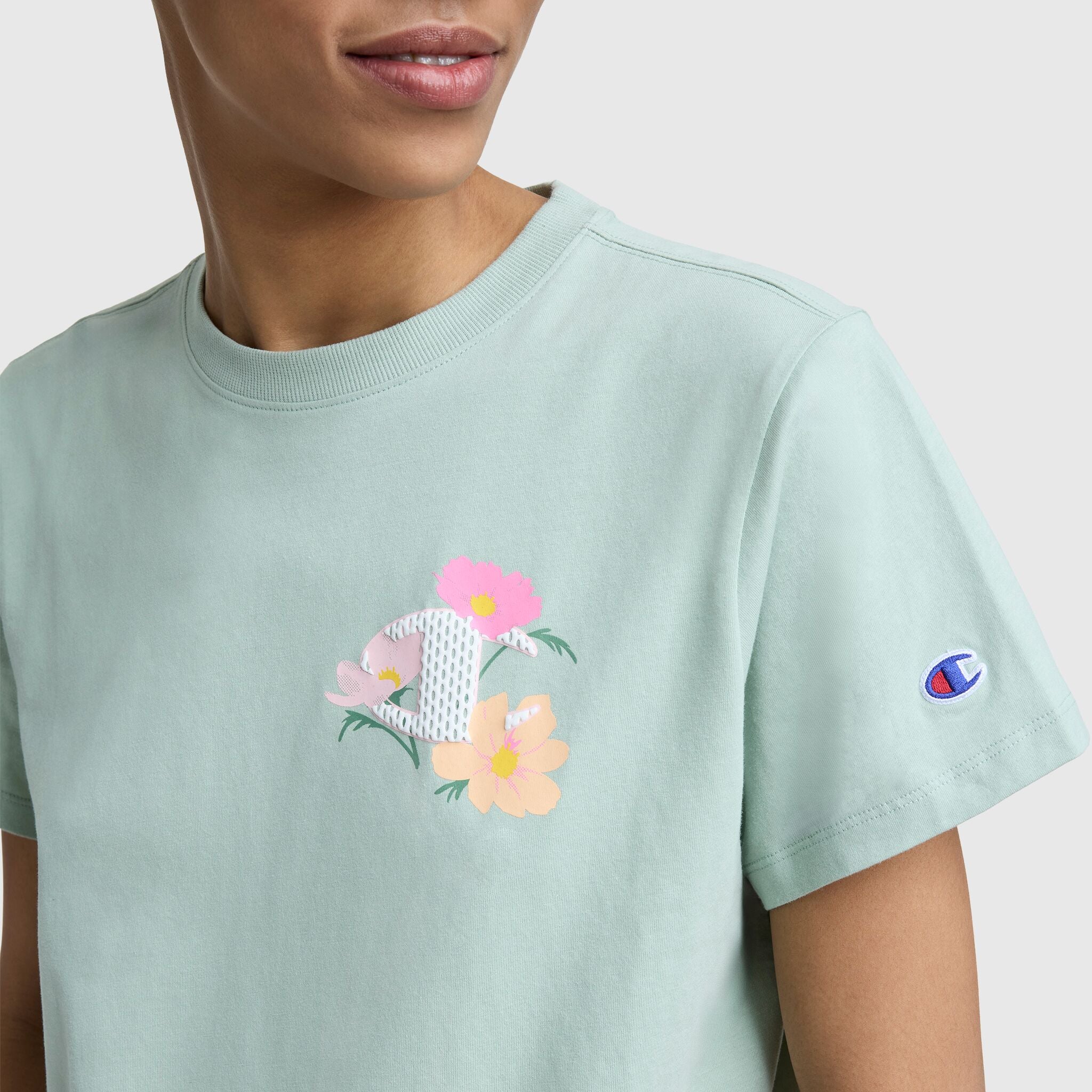 Painted Bouquet Graphic T-Shirt, C Logo – Champion