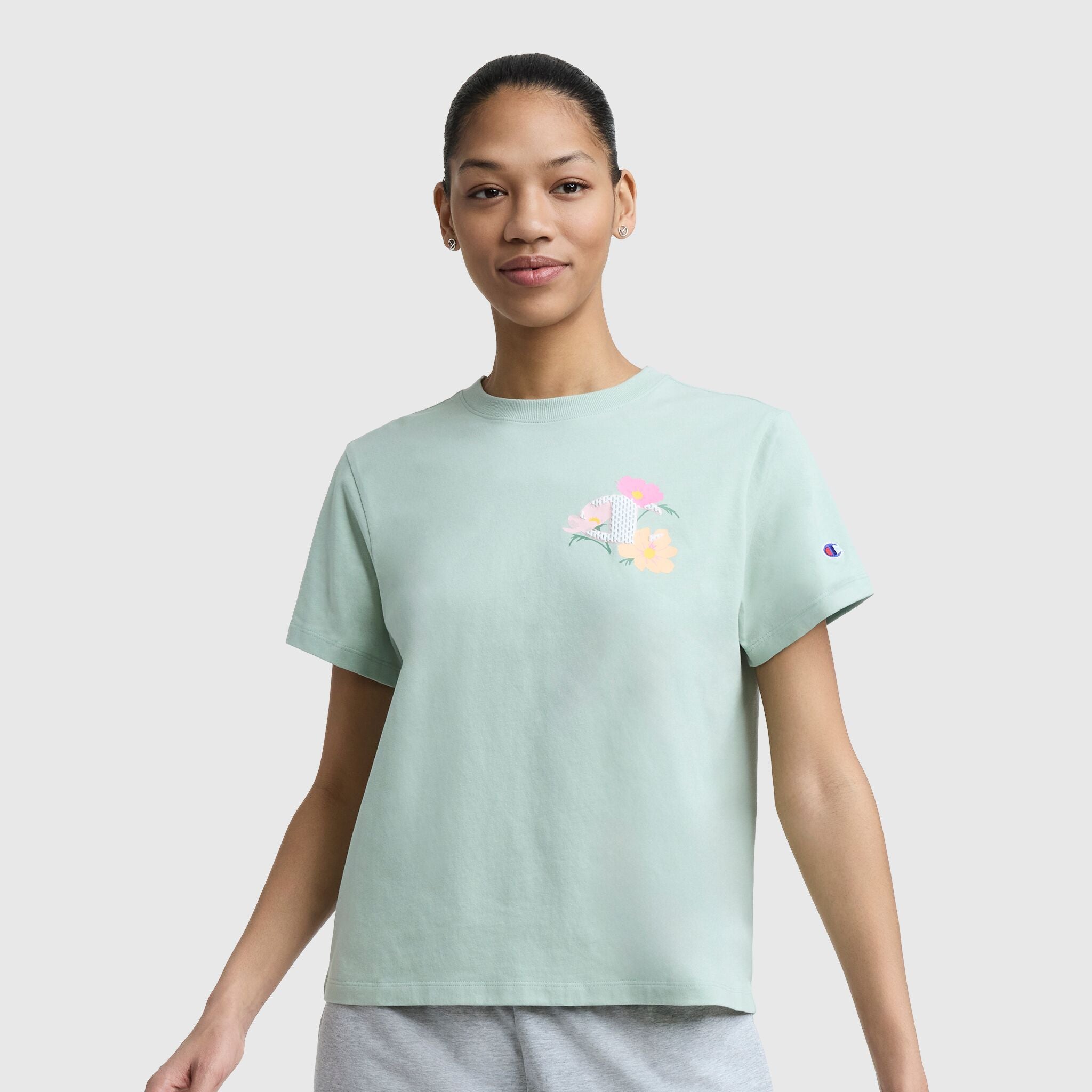 Painted Bouquet Graphic T-Shirt, C Logo – Champion