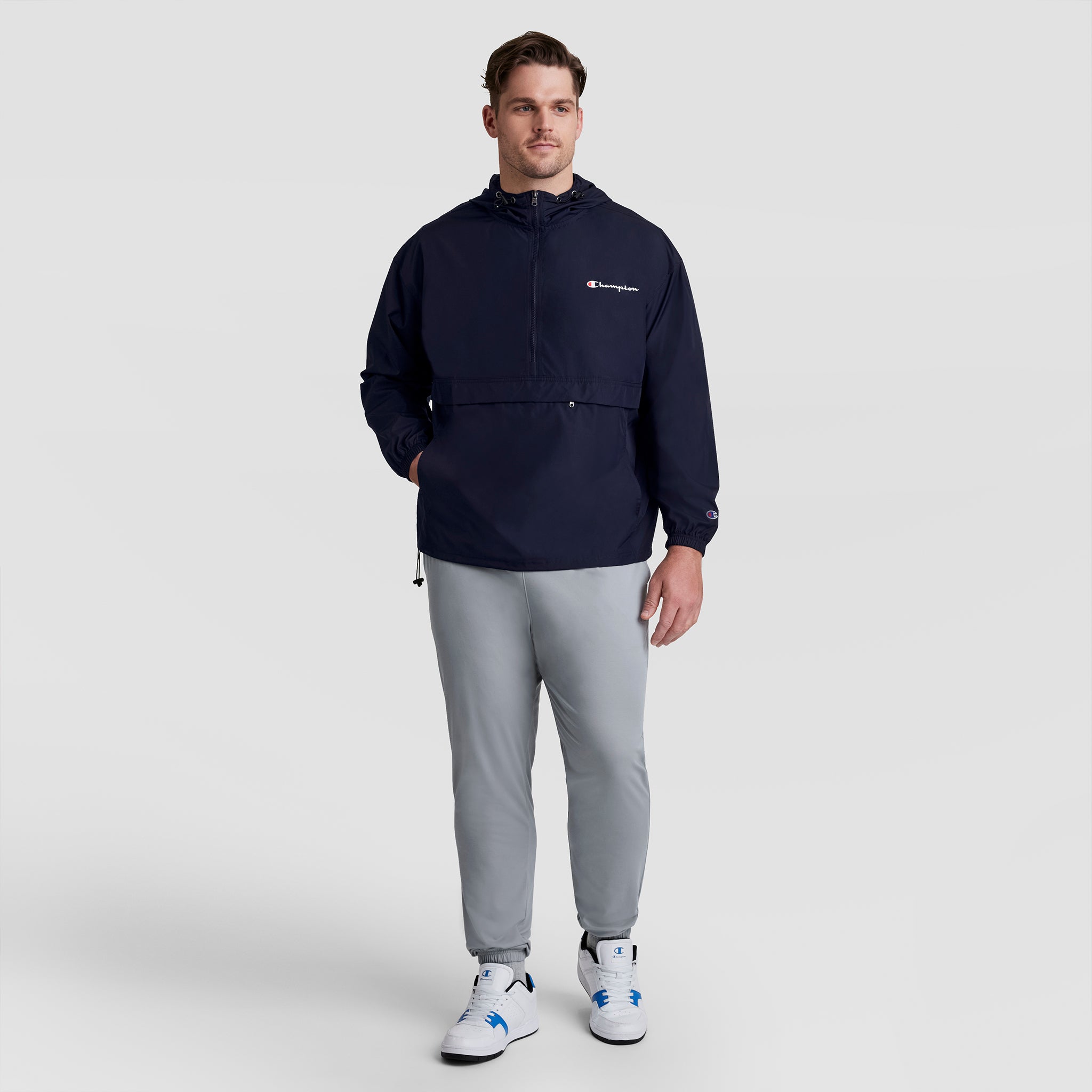 Stadium Packable Jacket, Script Logo - Big & Tall - Champion