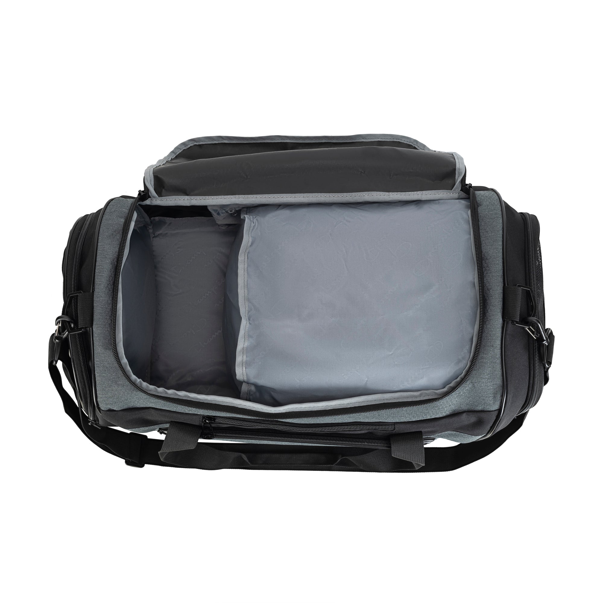 champion travel tote bag gray lime Champion Stadium Logo Duffel Bag