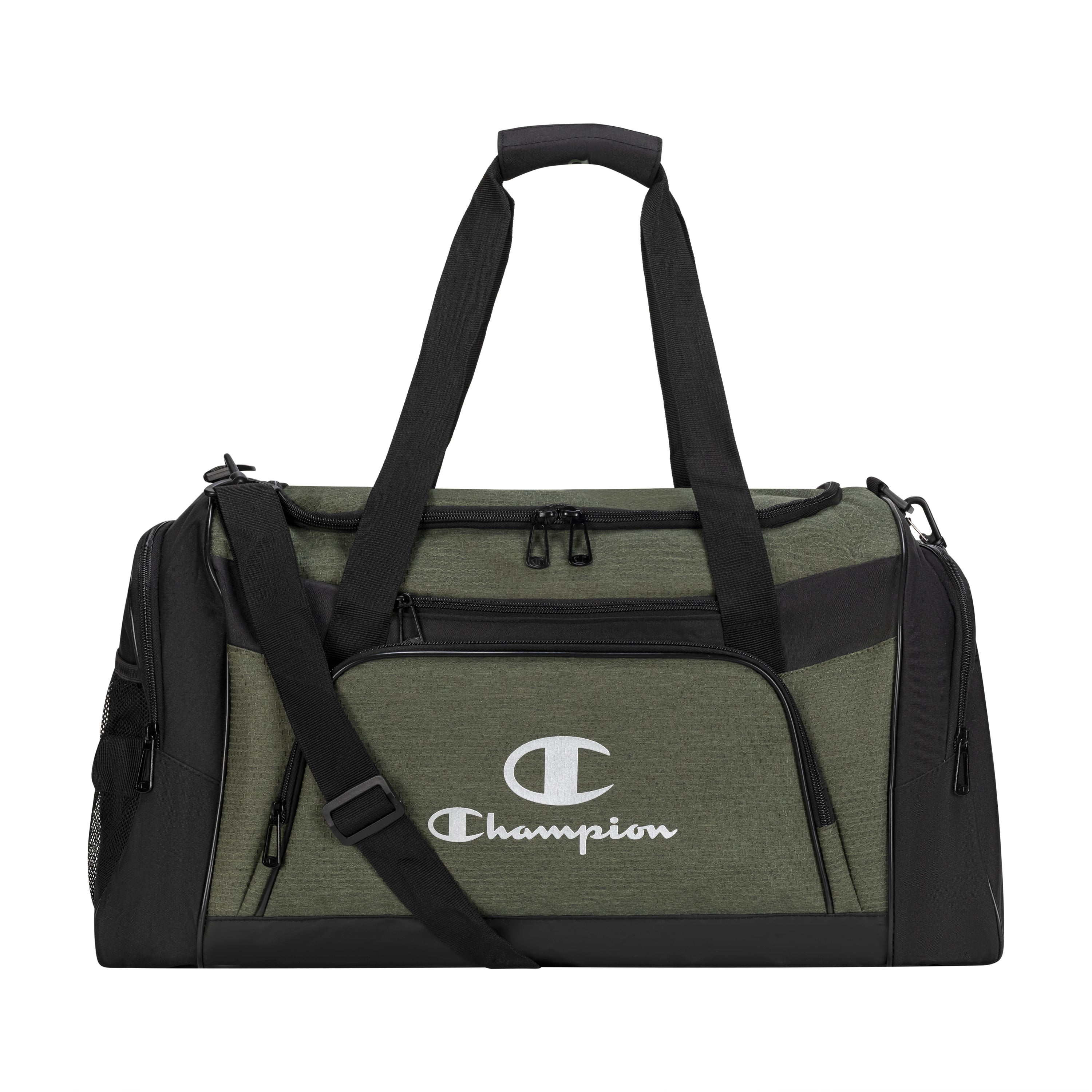 champion duffel travel bag Champion Stadium Duffel Bag Green/Black