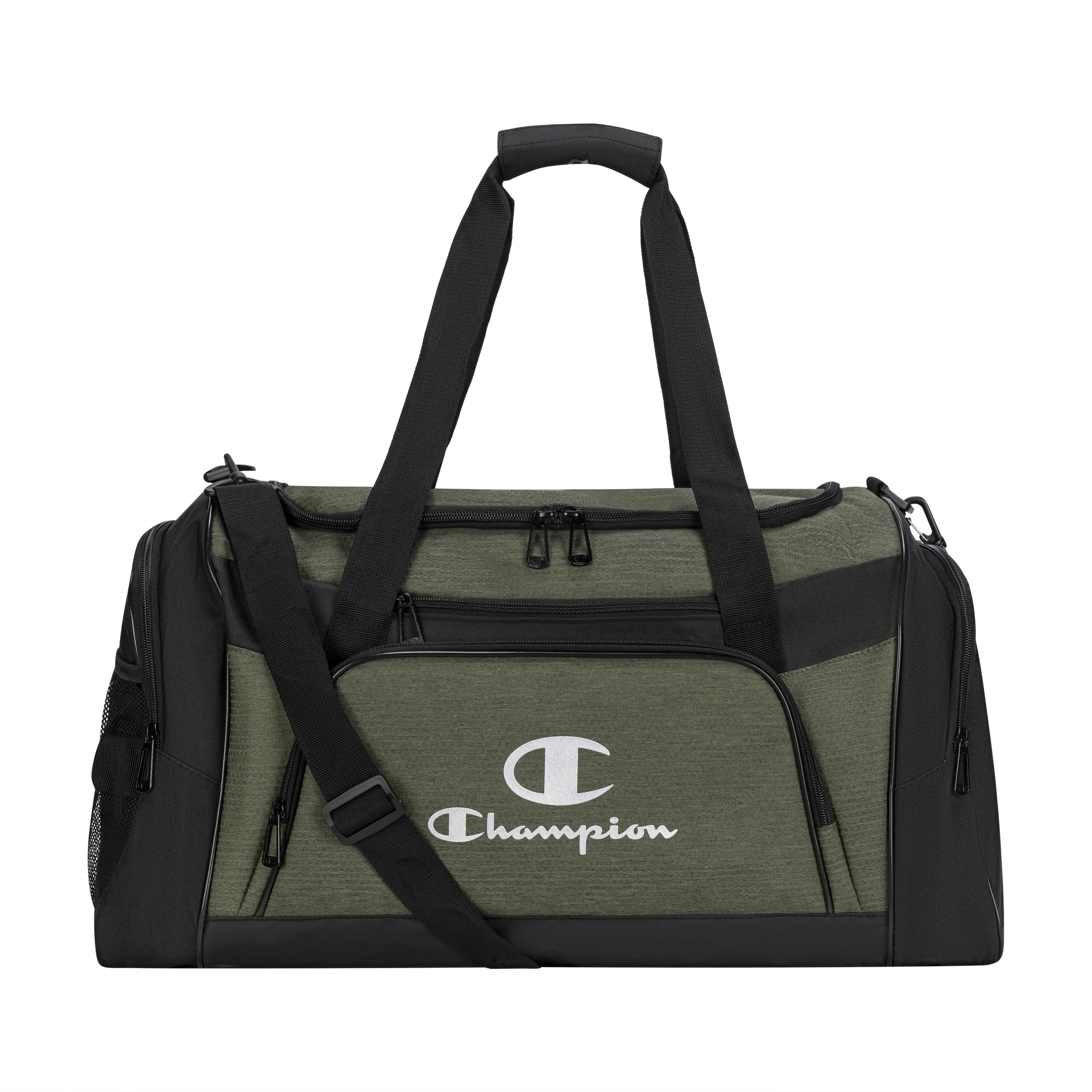 Champion Stadium Duffel Bag in Green/Black