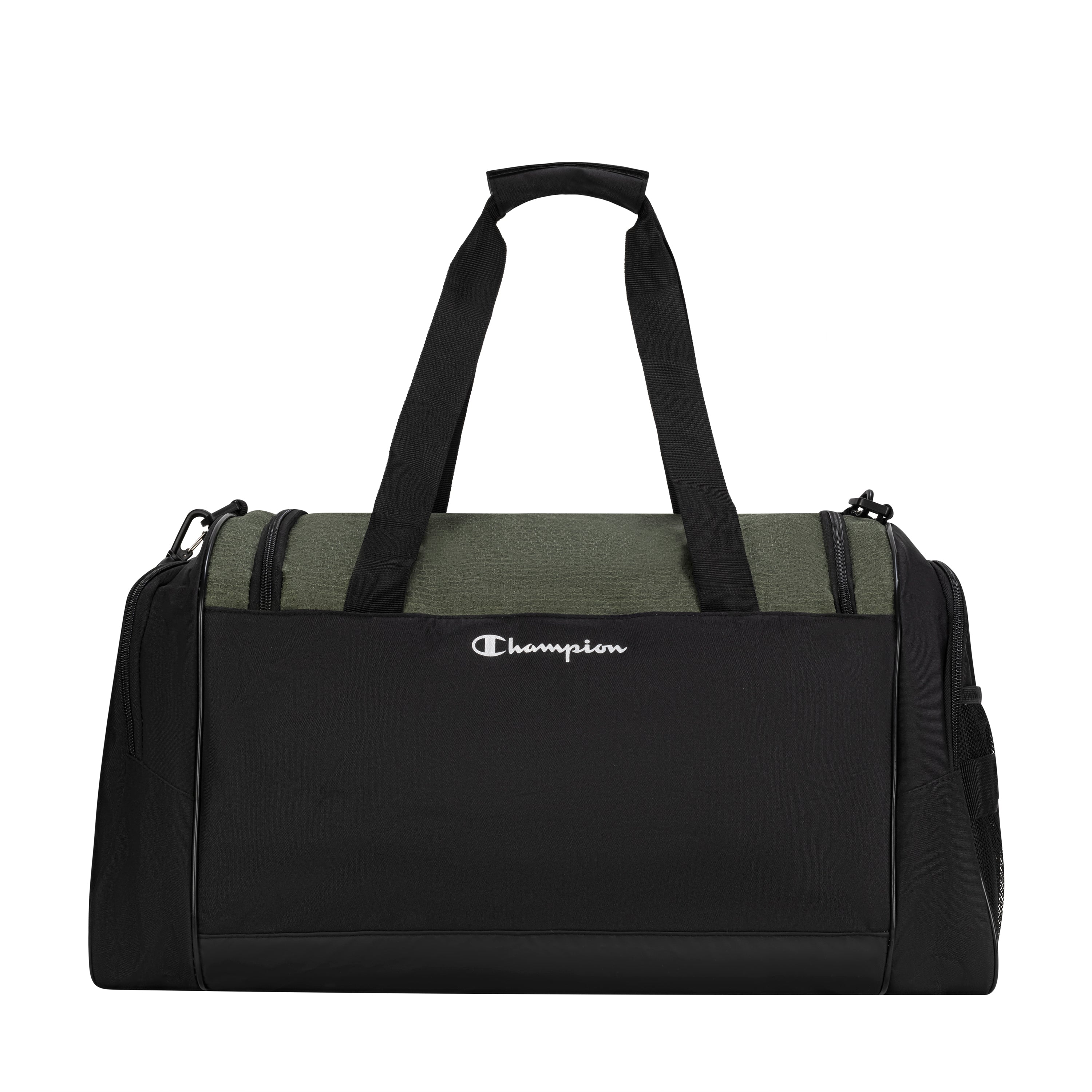 champion gym travel tote bag Unisex Adult Logo Duffel Bags, Surf Heather, One-Size US: Clothing, Shoes & Jewelry POWER THROUGH YOUR ACTIVE LIFESTYLE.This spacious 18x12x10 bag offers premium polyester construction with HD printed Champion logo and branded zipper pulls Champion gym bag - Gem