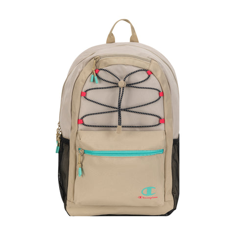 Champion Kid’s Bungee Backpack in Tan Combo