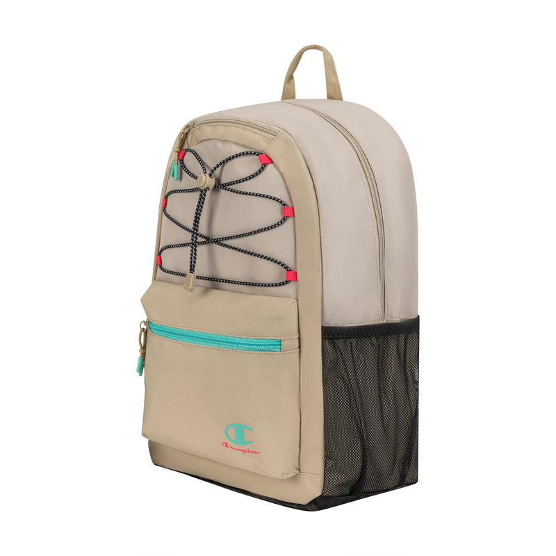 Champion Kid’s Bungee Backpack in Tan Combo