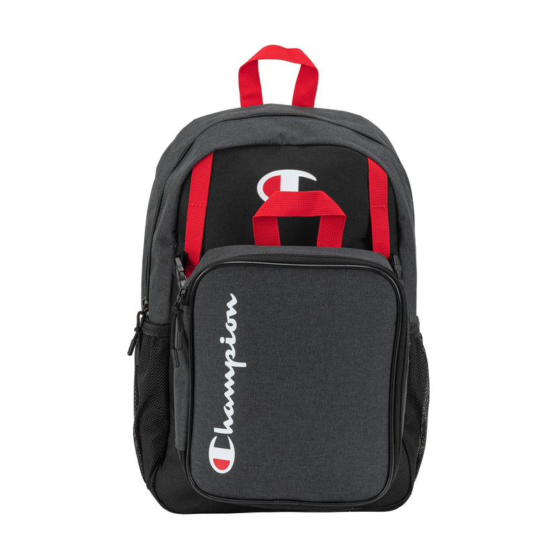Champion Kids' Mode Lunch Kit & Backpack Combo in Black Combo