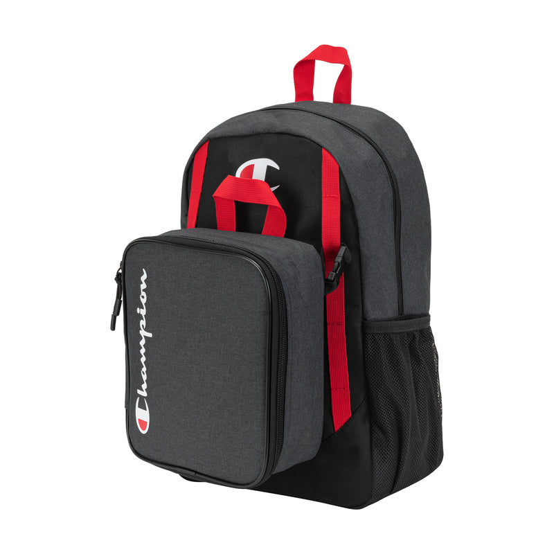 Champion Kids' Mode Lunch Kit & Backpack Combo in Black Combo