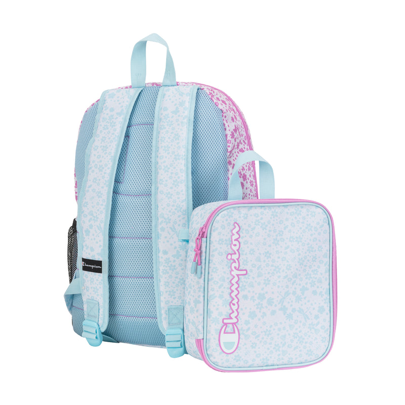 Champion Kids' Mode Lunch Kit & Backpack Combo in Pink/Blue