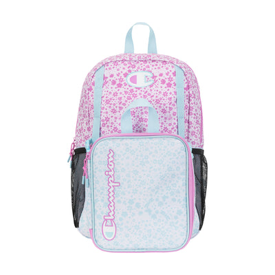 Champion Kids' Mode Lunch Kit & Backpack Combo in Pink/Blue