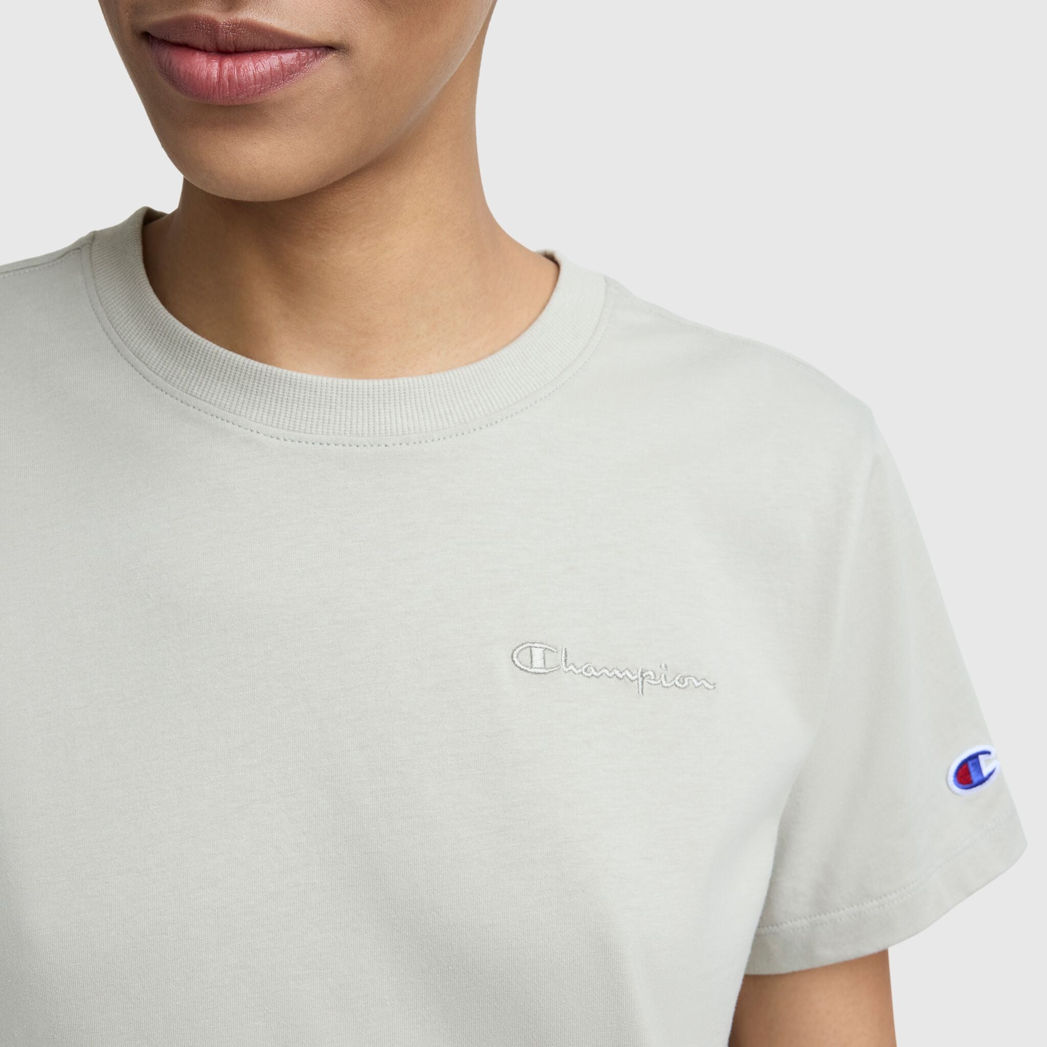 Classic T-Shirt, Tonal Left Chest Script – Champion