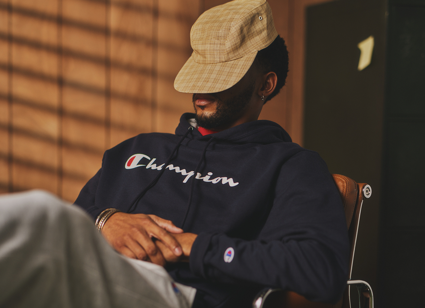 reidan_collage　0717★★★0805 Champion Men's Powerblend Eco Crewneck Sweatshirts, Standard