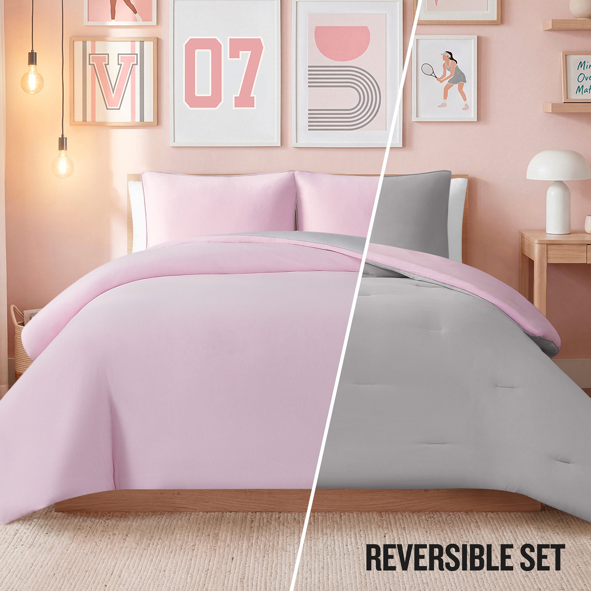 Reversible Solid Jersey Comforter Sets – Champion